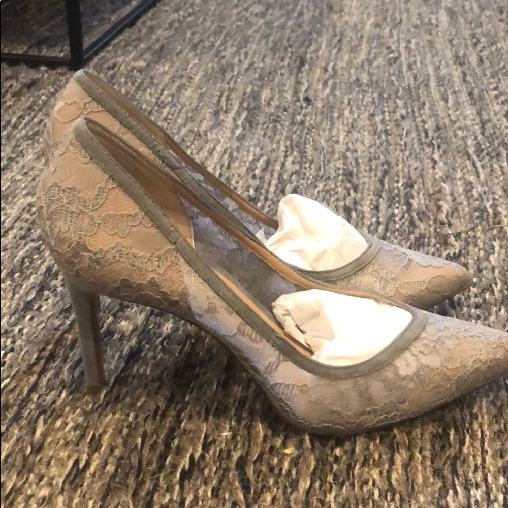 Banana republic Grey Lace High heel - Picture 2 of 6